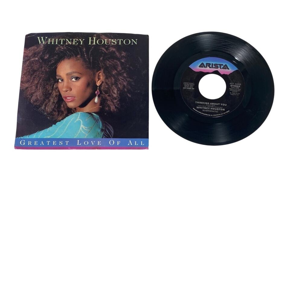 Whitney Houston Greatest Love of All 45 RPM Vinyl Arista 1986